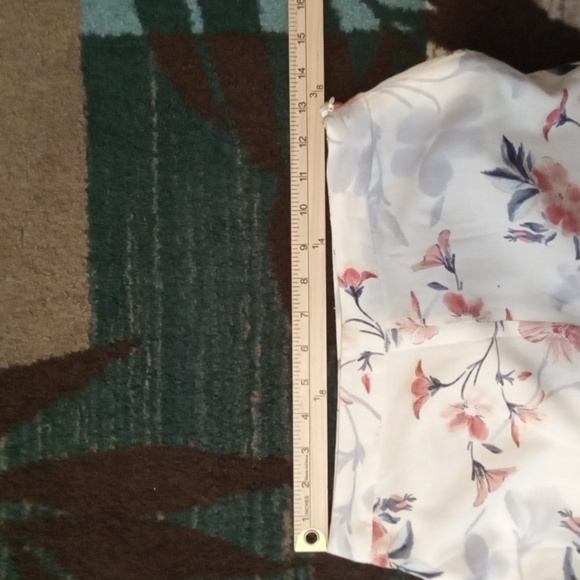 Lulu's Budding Bliss Ivory Floral Print Wide Leg Womens Pants Size Small - Picture 10 of 11